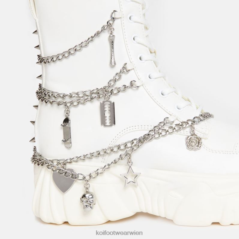 Boot | Koi Footwear entbeinte Fang-Mystic-Charm-Stiefel B6R0490 Weiß Frauen