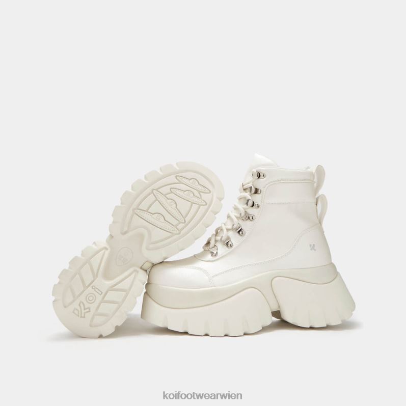 Boot | Koi Footwear klebrige Plateaustiefel B6R0478 Weiß Frauen