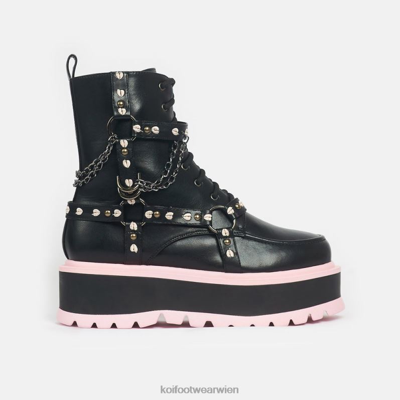 Boot | Koi Footwear wunderschöne Tragödie-Plateaustiefel B6R0486 Schwarz Frauen