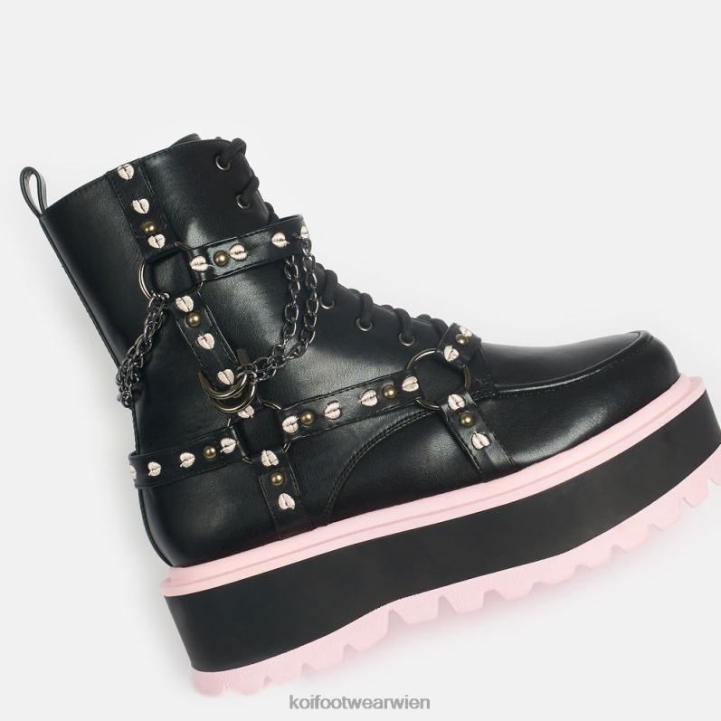 Boot | Koi Footwear wunderschöne Tragödie-Plateaustiefel B6R0486 Schwarz Frauen