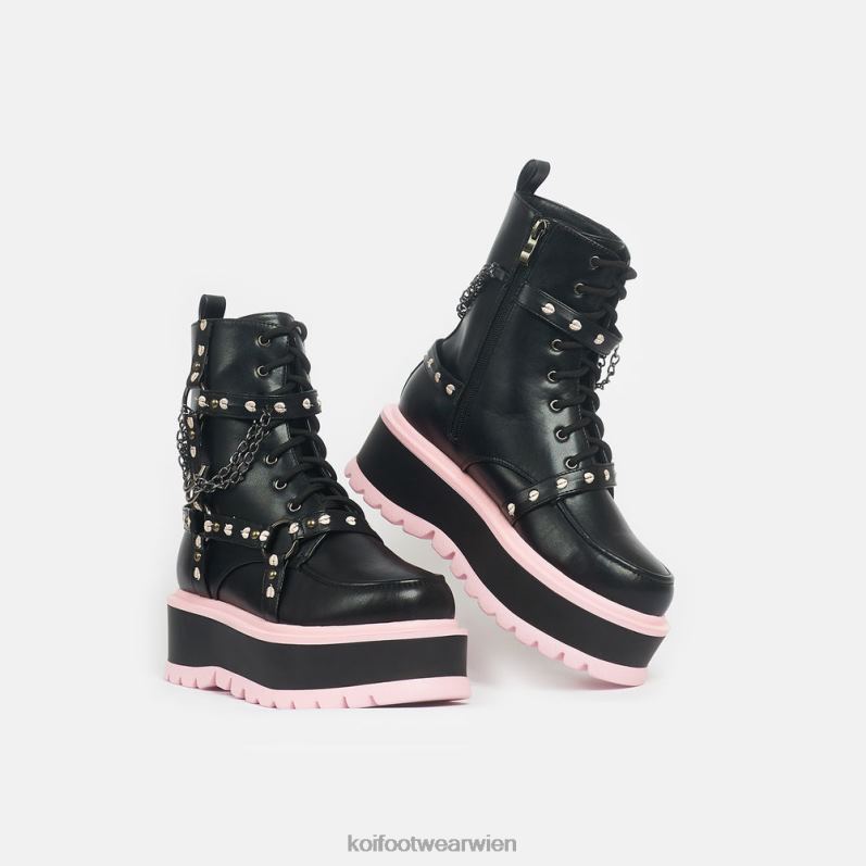 Boot | Koi Footwear wunderschöne Tragödie-Plateaustiefel B6R0486 Schwarz Frauen