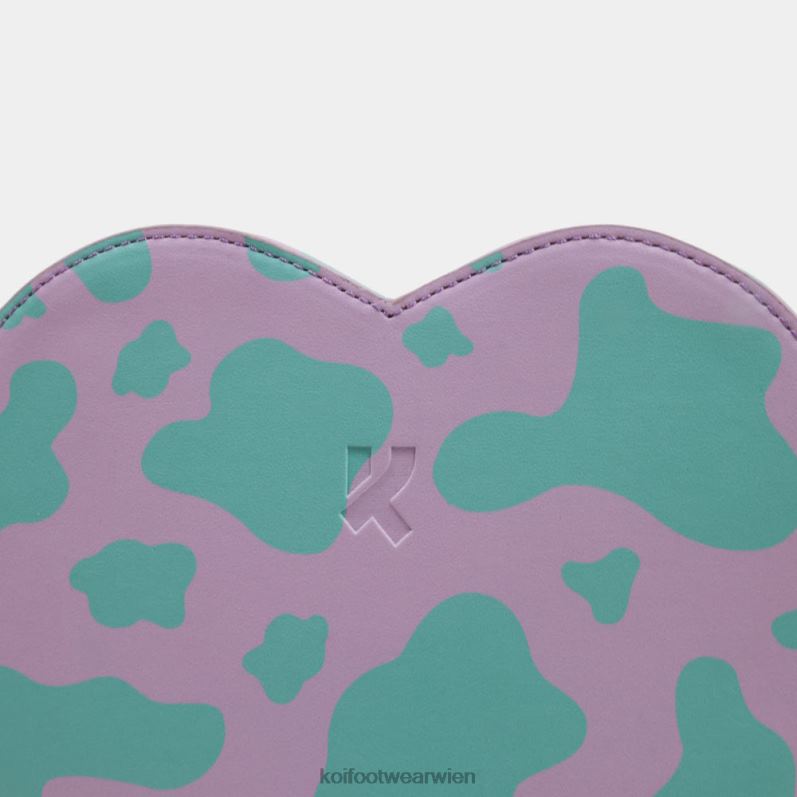Zubehörteil Koi Footwear Funky Town Tasche mit lila Kuh-Print B6R04171 lila Frauen