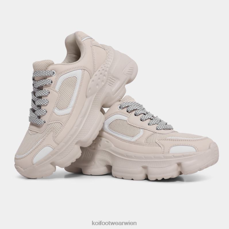 Trainer | Koi Footwear Atomic-Sneaker aus gebleichtem Sand B6R04212 Beige Männer