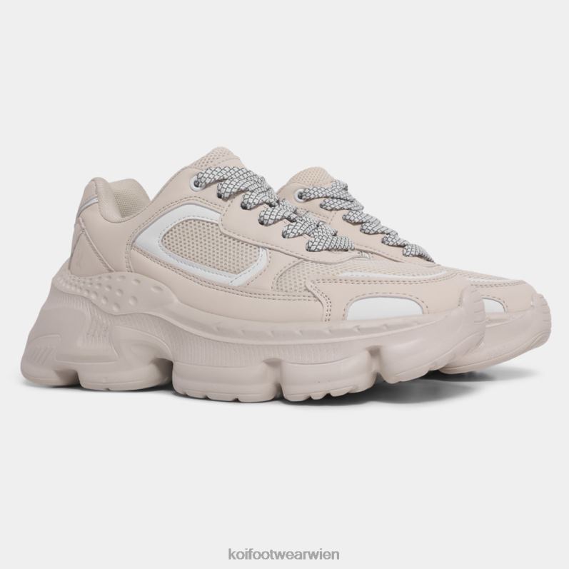 Trainer | Koi Footwear Atomic-Sneaker aus gebleichtem Sand B6R04212 Beige Männer