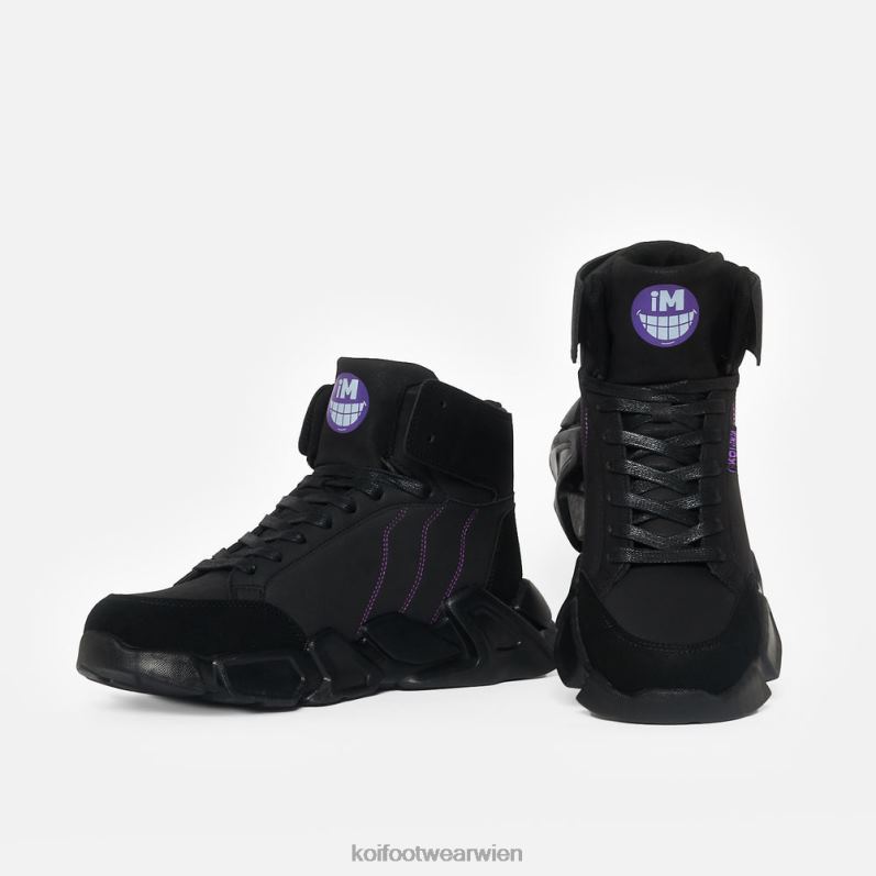 Trainer | Koi Footwear Heiße Stepper-Hi-Top-Turnschuhe B6R04207 Schwarz Männer