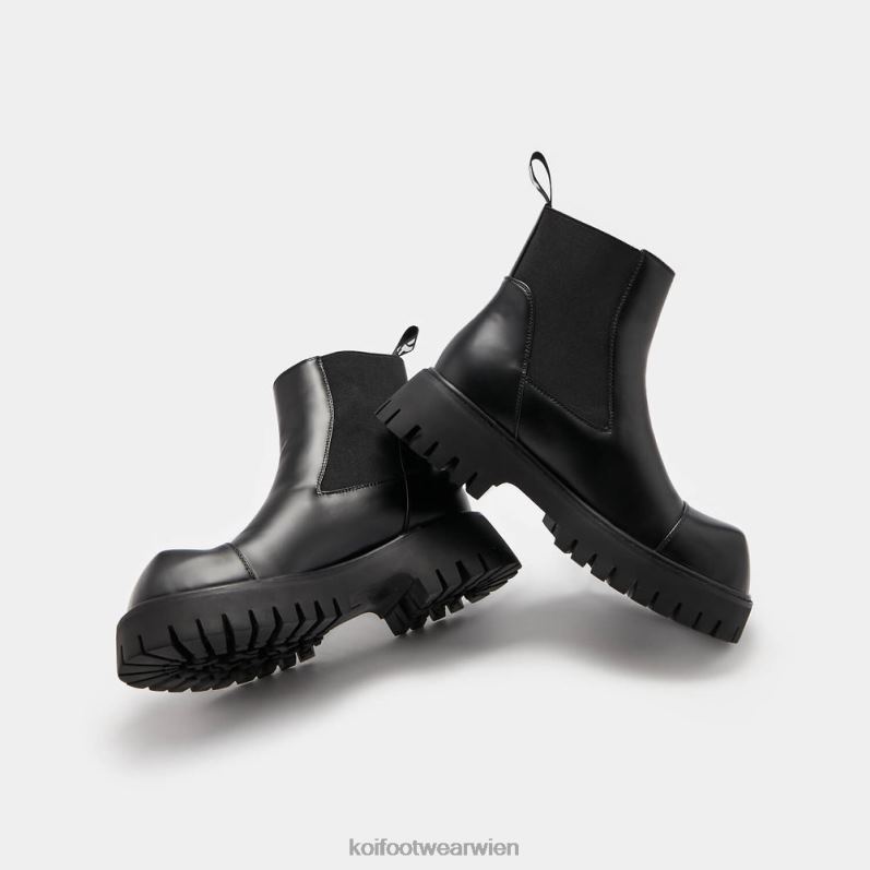 Boot | Koi Footwear Geber der Freiheit Chelsea-Stiefel mit eckiger Zehenpartie B6R04185 Schwarz Männer