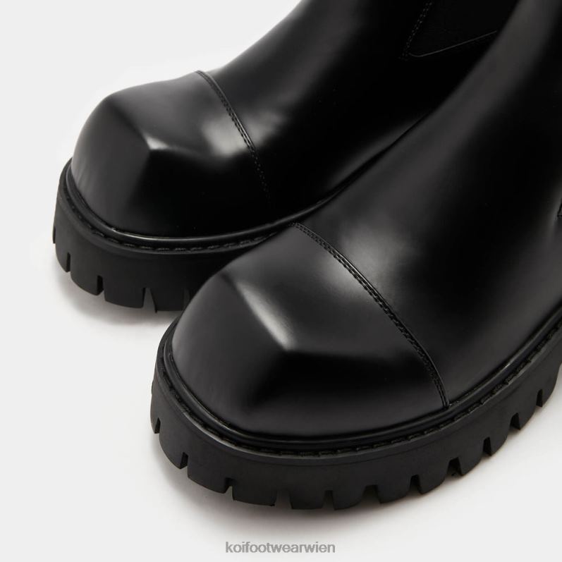 Boot | Koi Footwear Geber der Freiheit Chelsea-Stiefel mit eckiger Zehenpartie B6R04185 Schwarz Männer