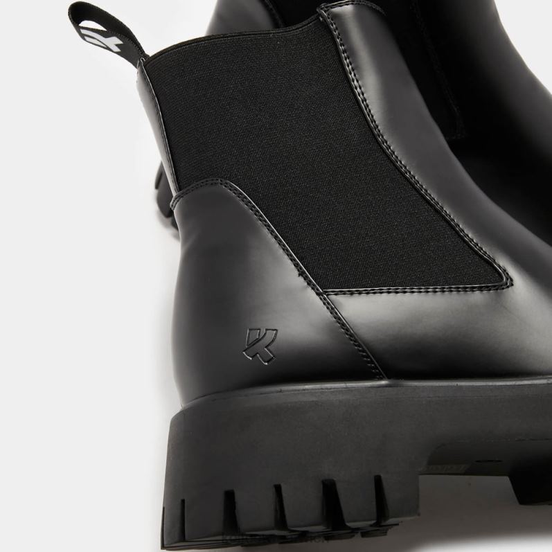 Boot | Koi Footwear Geber der Freiheit Chelsea-Stiefel mit eckiger Zehenpartie B6R04185 Schwarz Männer