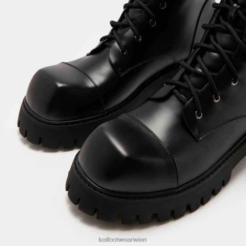 Boot | Koi Footwear Gimli Schnürstiefel mit quadratischer Zehenpartie B6R04193 Schwarz Männer