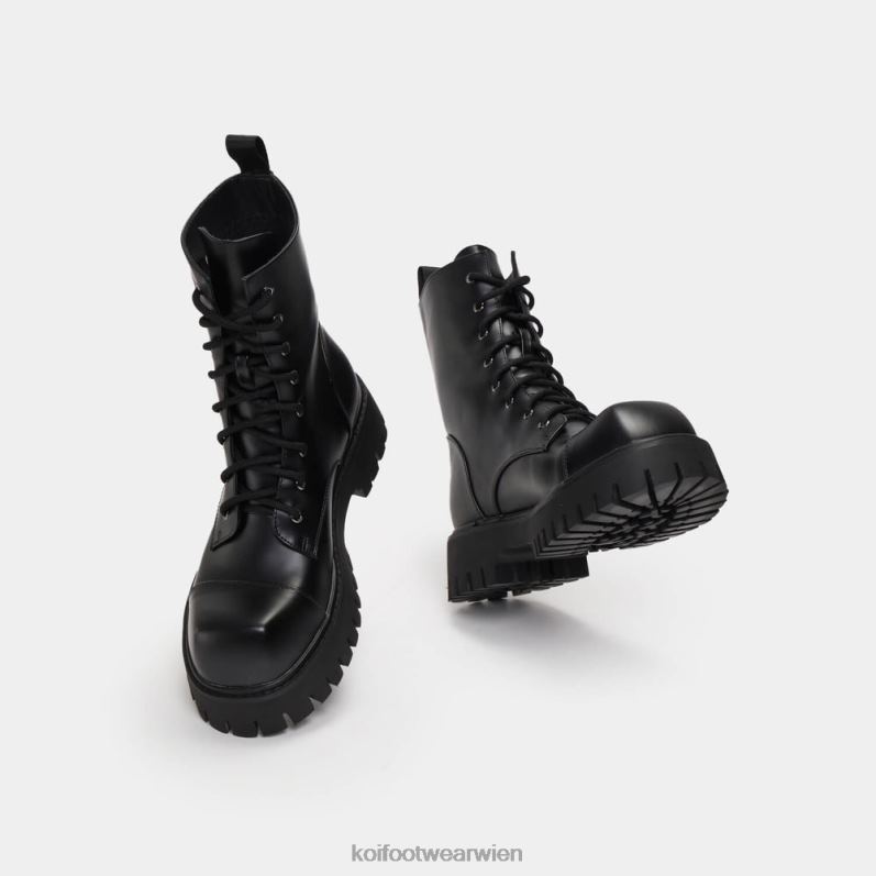 Boot | Koi Footwear Gimli Schnürstiefel mit quadratischer Zehenpartie B6R04193 Schwarz Männer