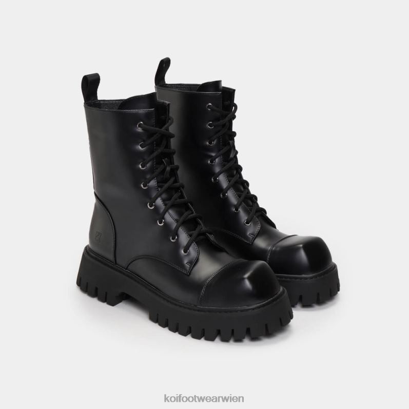Boot | Koi Footwear Gimli Schnürstiefel mit quadratischer Zehenpartie B6R04193 Schwarz Männer