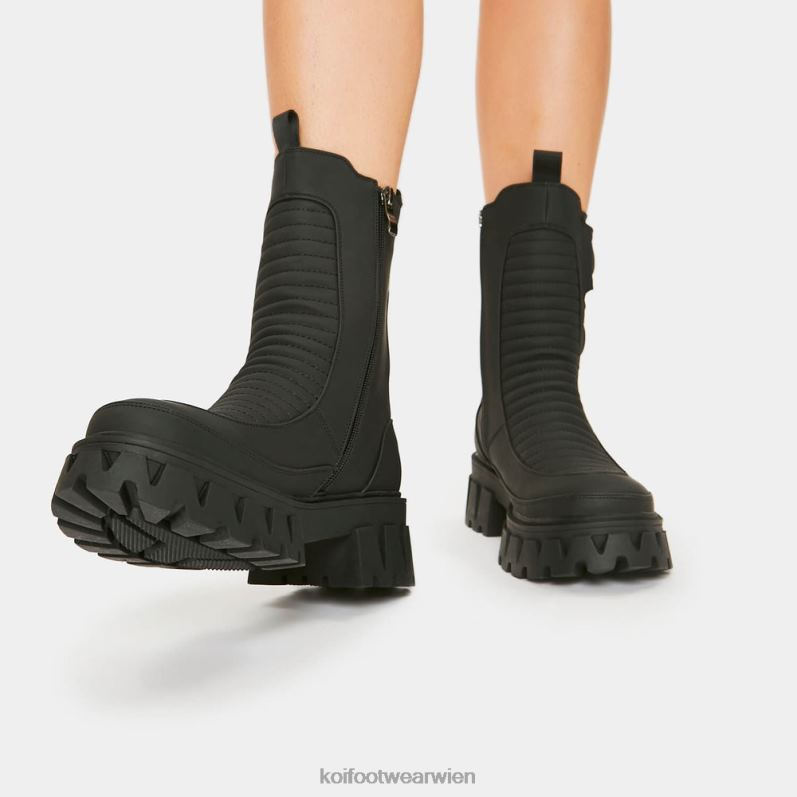 Boot | Koi Footwear Vader gepolsterte Croft-Stiefel B6R04181 Schwarz Männer