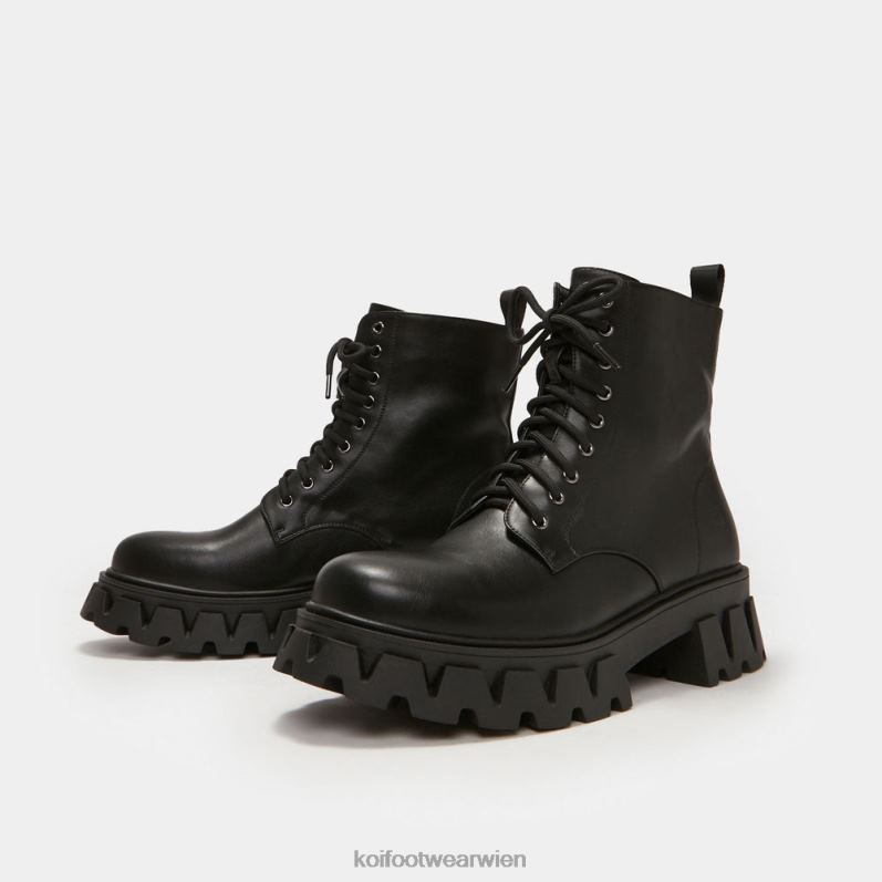 Boot | Koi Footwear gedämpfte Shadow-Schnürstiefel B6R04188 Schwarz Männer
